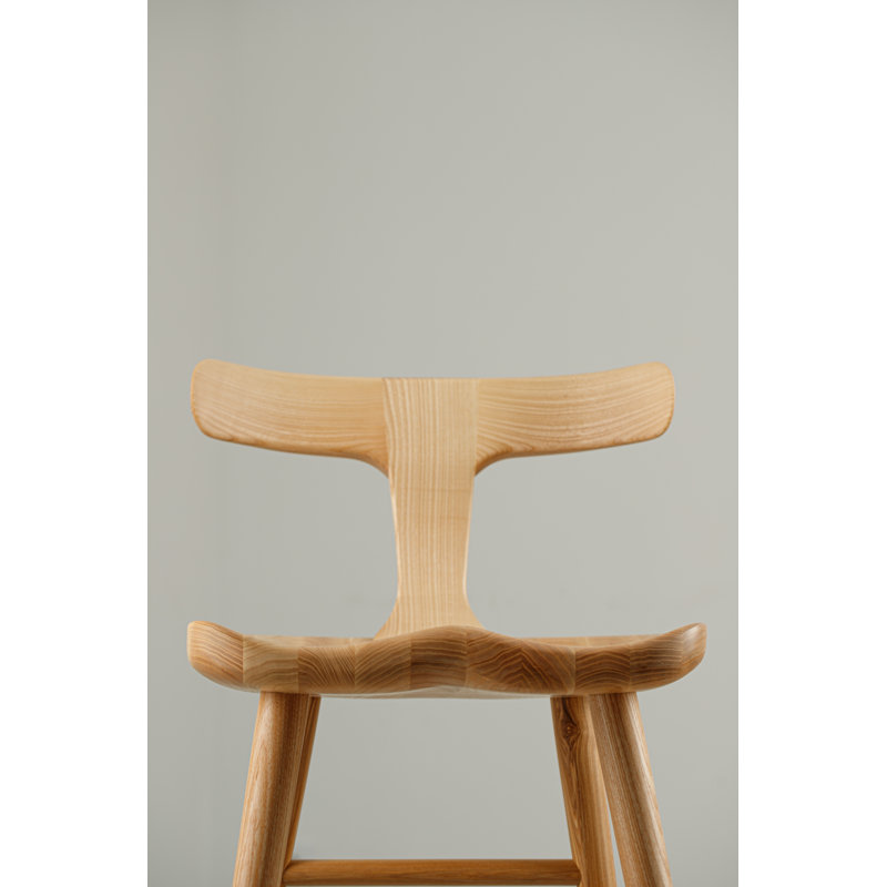 Anvil Chair With Back, Matte Ash, Bar Stool (31” Seat Height)