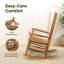 Chaise berçante de patio en bois massif Classic (ensemble de 2)-1168716546