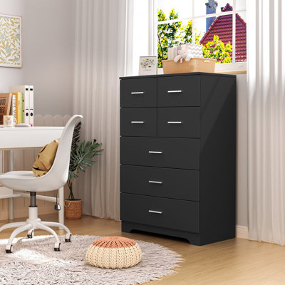 Commode 7 tiroirs l 27,6 po avec port Type-C et port USB