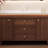 Ancient style brown bathroom cabinet