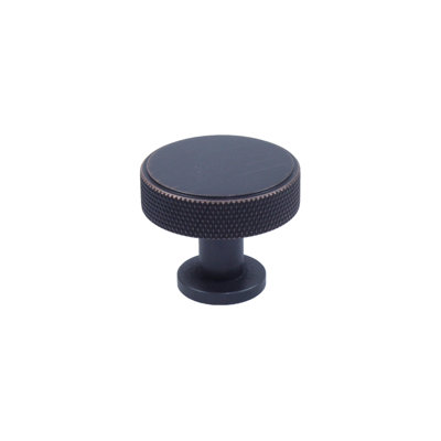 Diamond Knurling 1 3/8" Diameter Round Knob