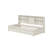 Twin Size Bed Frame With Side Bookshelves, Two Drawers, And Built-In USB Port For Creamy White Color-846421394