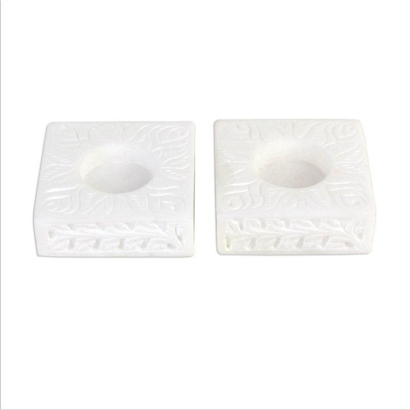 1'' H Stone Tabletop Tealight Holder