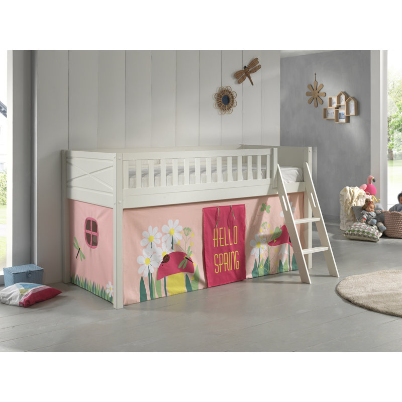 European Single (90 X 200 Cm) Mid Sleepers with Built-in Ladder Included, Basic