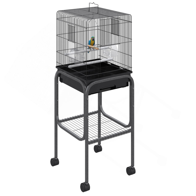 Cage à oiseaux intérieure en métal, cage à perroquet, volière à oiseaux