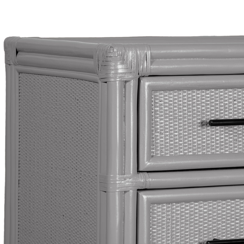 Aruba 4 - Drawer Nightstand, Light Gray