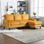 3 canapé modulaire en chenille jaune avec rangement pour l'organisation et le confort du salon, tissu doux-2063478218