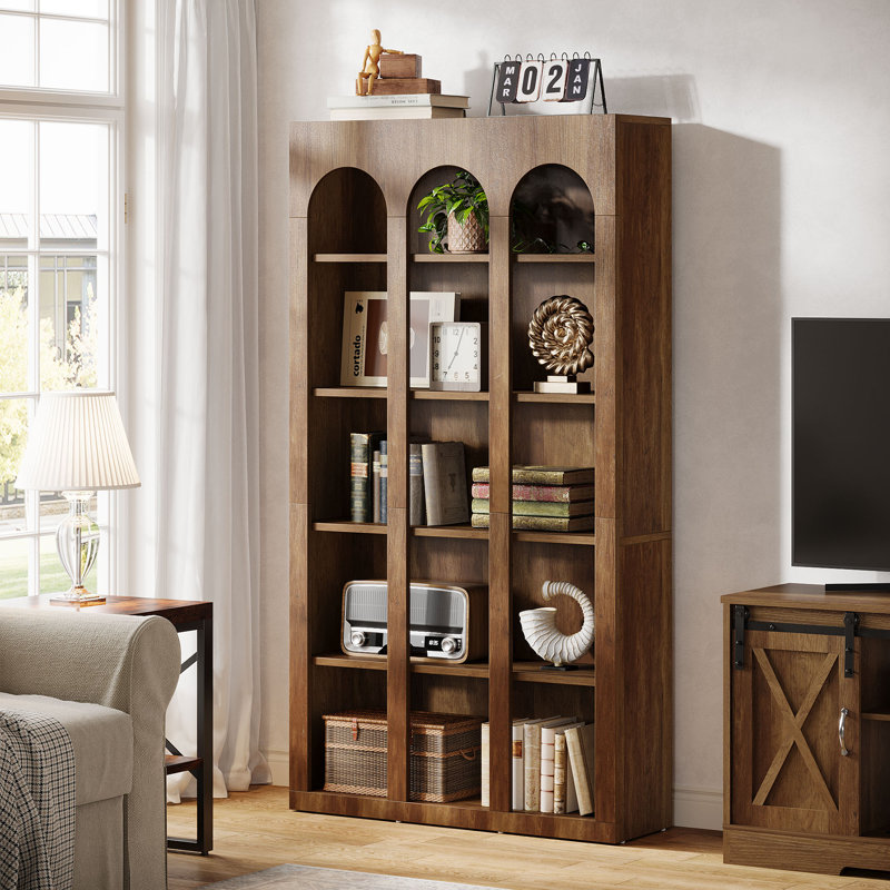 180cm H x 100cm W Standard Bookcase, Brown