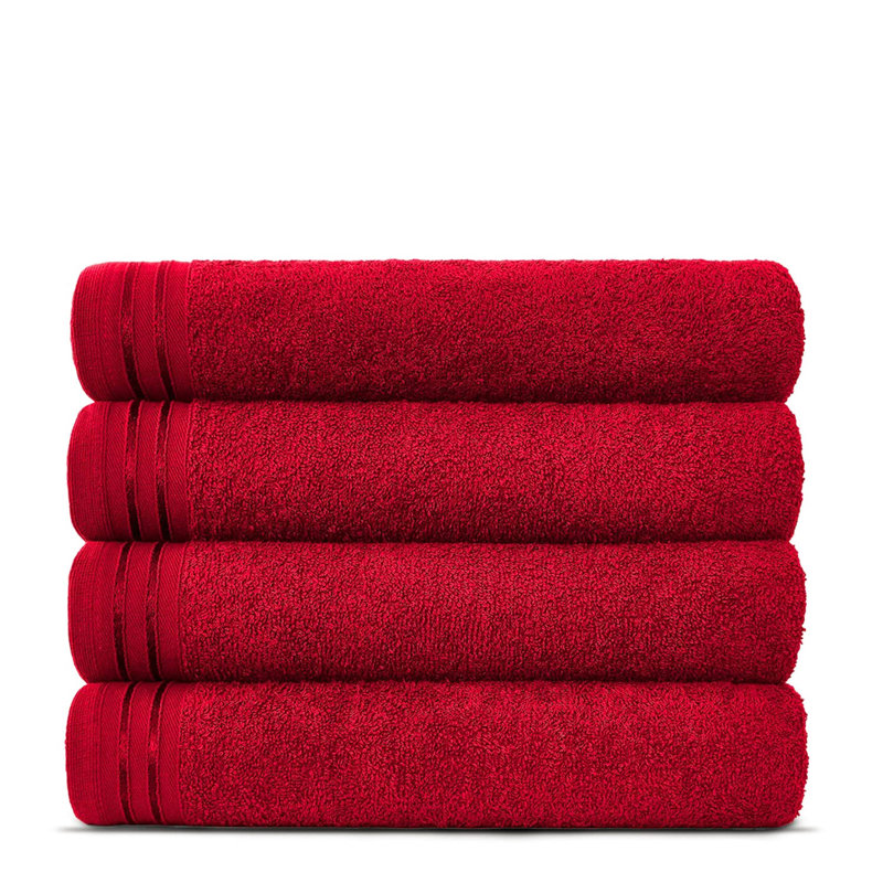 Jacie Bath Towel, Red