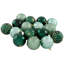 Boules de Noël brillantes et texturées incassables - 3 po (76 mm) - Vert - 48 carats