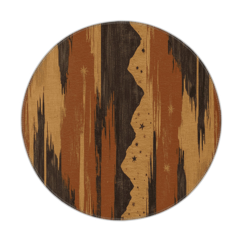 Haven Mirage Indoor And Outdoor Area Rug, Round 5'