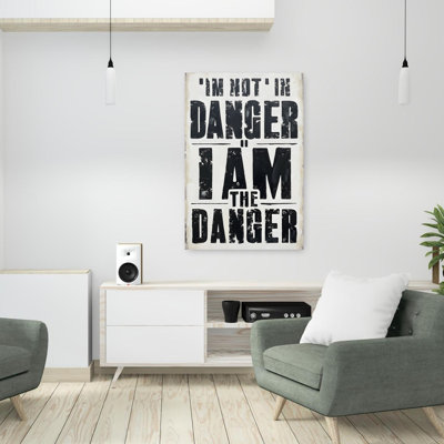 «I Am The Danger», art mural contemporain audacieux et audacieux
