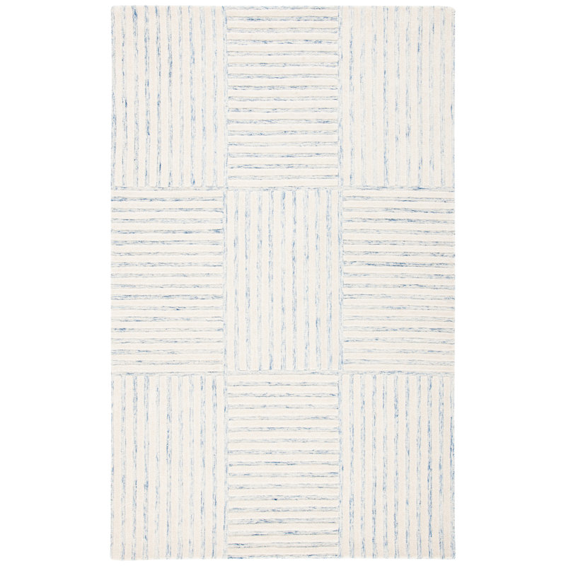 Asgari Wool Striped Indoor Rug, Rectangle 8' x 10'