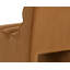 Chaise rembourrée H 19,75 po - Dorée