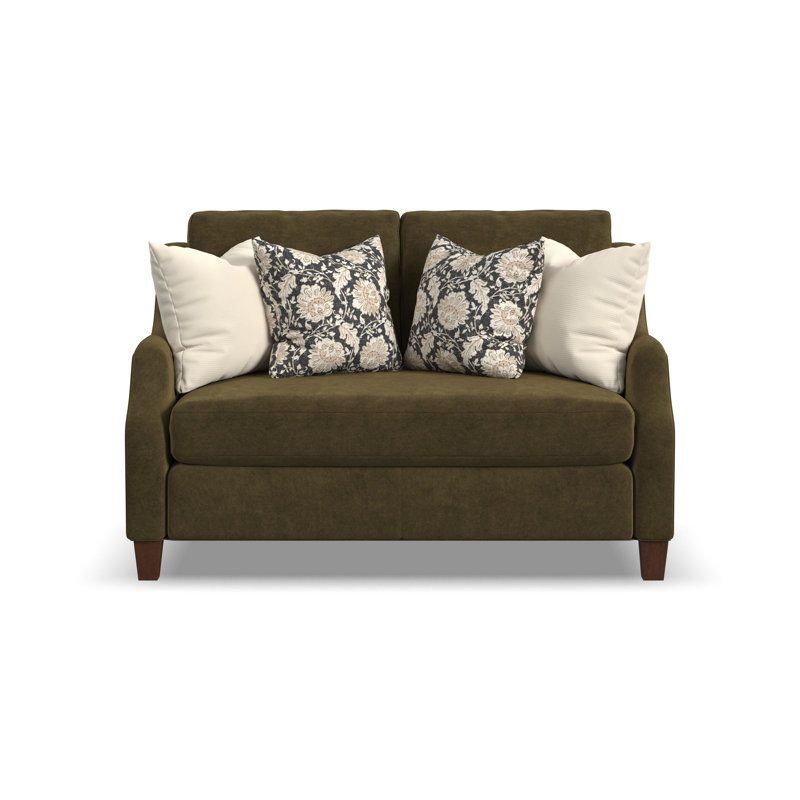 Gianna Bench Loveseat, Green Polyester, No