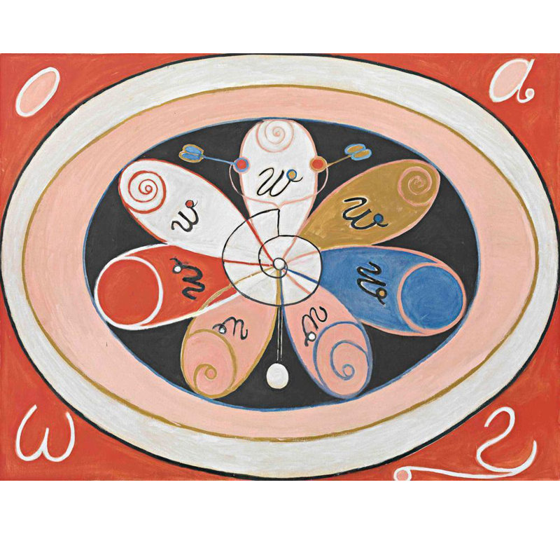«Evolution, No. 15, Group Iv, the Seven-Pointed Stars» par Hilma Af Klint, reproduction d'art sur toile tendue