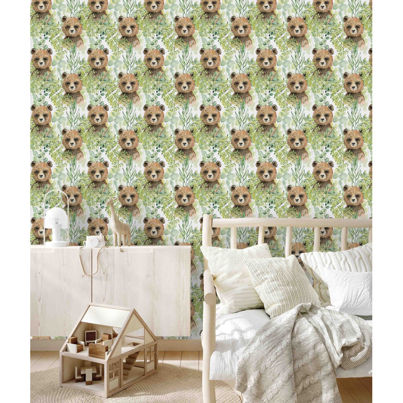 Panneau de papier peint Rainhard, L 18,75 po x l 25 po, Papier