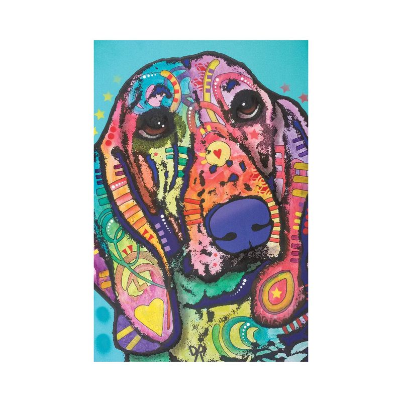Austin, Hound Dog by Dean Russo - Wrapped Canvas Print, 101.6 cm H x 66.04 cm W x 1.91 cm D