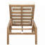 5-Position Solid Wood Adjustable Outdoor Chaise Lounge with Thick Cushions-262330861-262330850