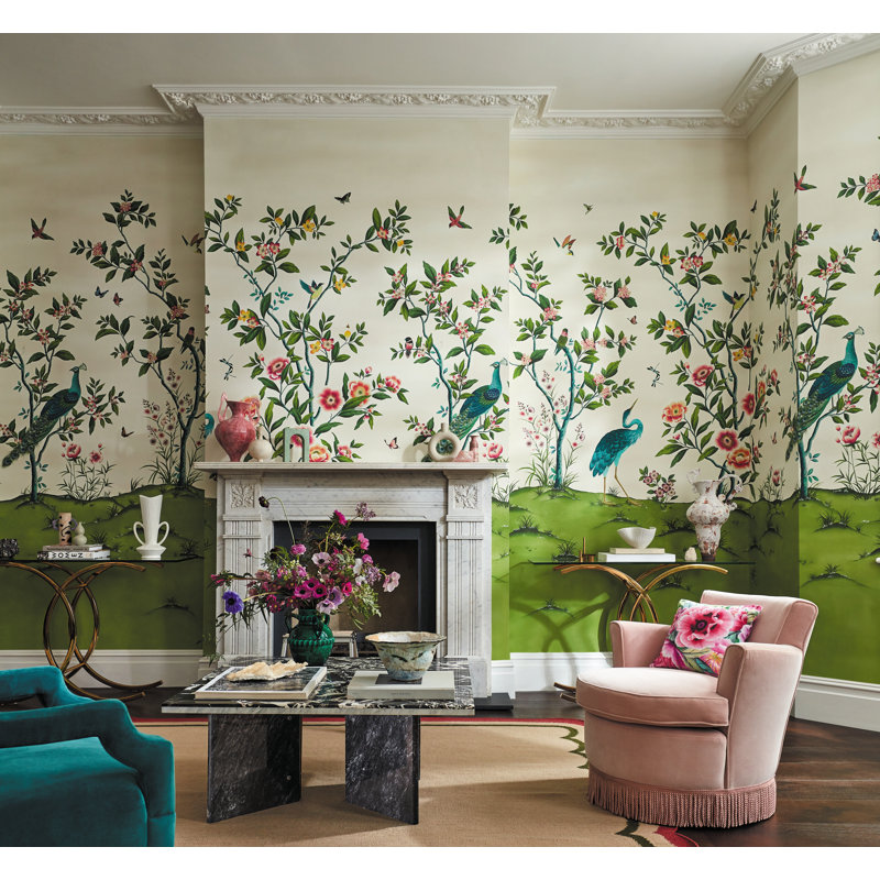 Florence Wallpaper, Fig Blossom/Apple/Peony