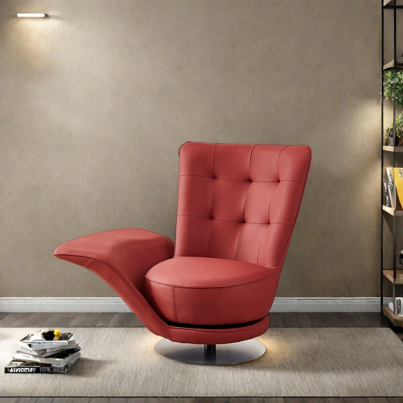 Chaise rotative ergonomique de haute qualité, Rouge