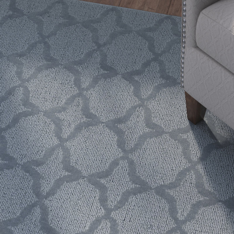 Togut Non-Slip Polypropylene Seafoam Area Rug, Runner 3' x 12'