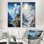 Majestic Mountain Peaks - Ensemble de 2 décorations murales montagnes
