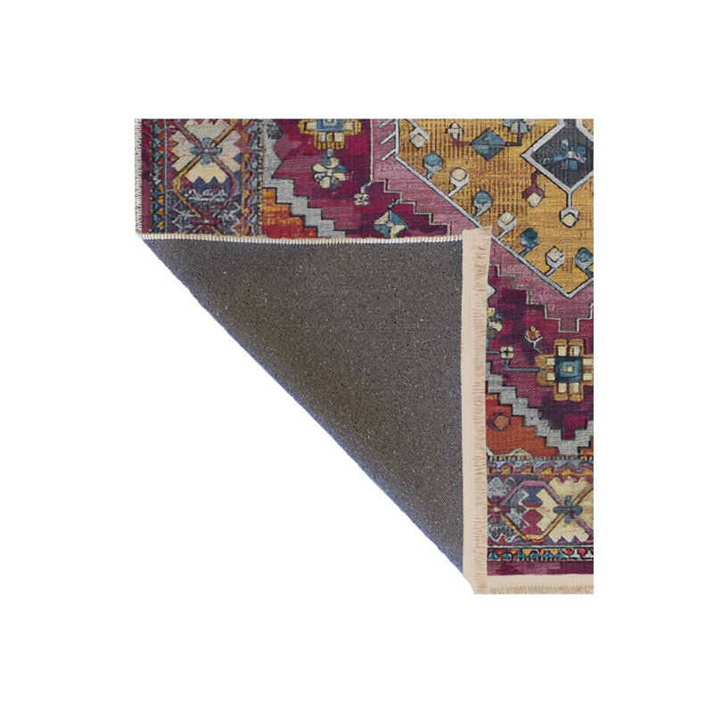 Tapis décoratif mauve, Sous-tapis rectangulaire de 3 pi 3 po x 4 pi 11 po