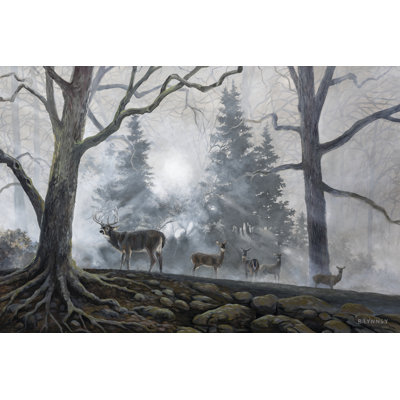 Deer Path I - Wrapped Canvas Painting