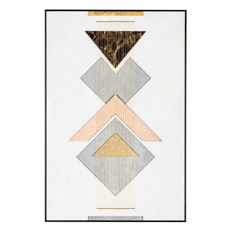 " Ternion Modern Geometric Shadow Box "