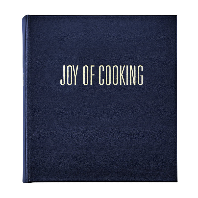 Joy of Cooking Leather Bound Book, Blue