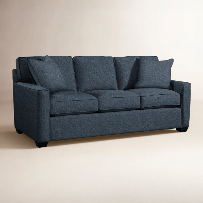 Easton Sofa, Innerspring Mattress, Black, Basic Blue