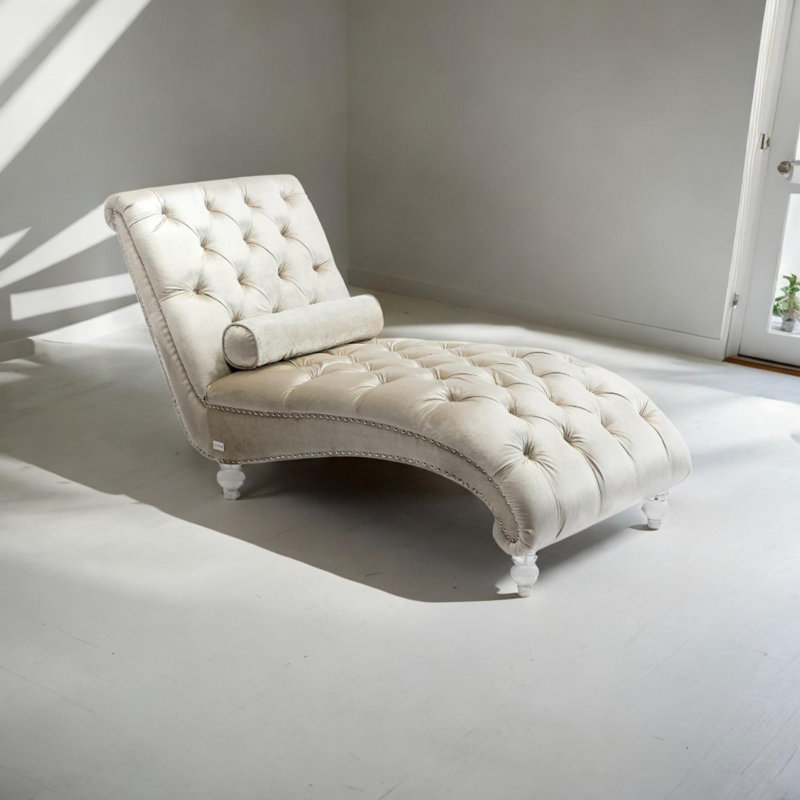 Canapé Geniece, Velours beige