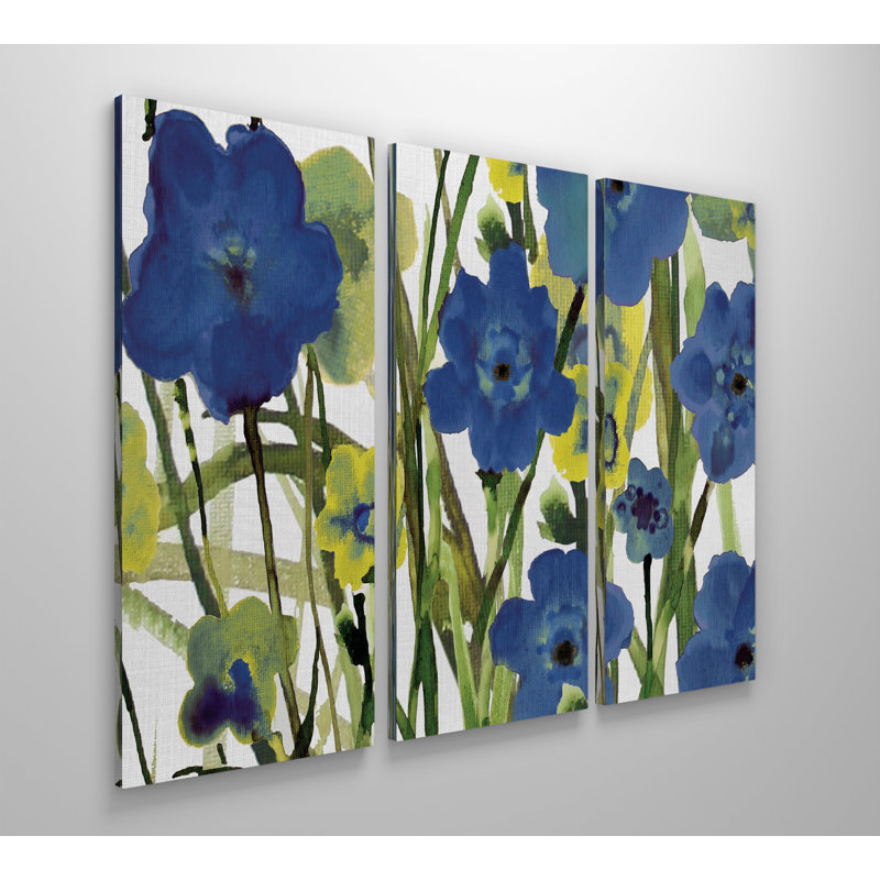 Prélèvement de fleurs-multi-pièces sur toile tendue, H 24 po x l 36 po x P 1,5 po