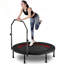 Trampoline de forme physique pliable de 40 pouces avec poignée réglable en forme de N