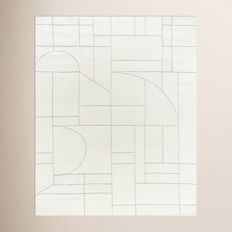 Lorette Hand Tufted Wool Geometric Indoor Rug