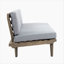 Ensemble de canapé en forme de V 4 pièces HILLCREST - Gris