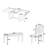 Gerlach 6-Piece Extendable Dining Table Set with Bench & Upholstered Chairs
