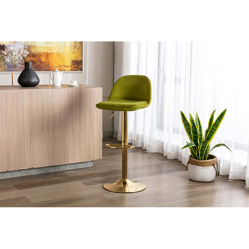 Tabouret à hauteur réglable Marell, Vert