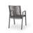 Outdoor Modern Aluminum Dining Chair With Rope Seat (Set Of 2), Gray And Dark Gray-1090302186