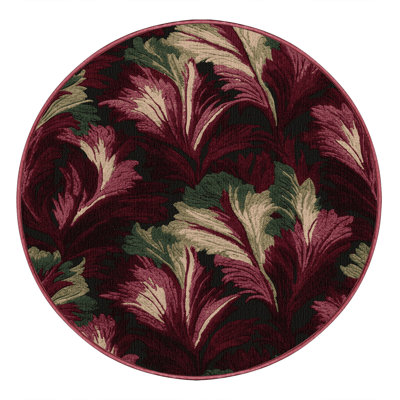 Washable Radicchio Vegetables Area Rug