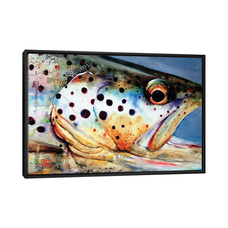 Reproduction d’art sur toile tendue, "brown brown view" par dean crouser,, H 18 po x l 26 po x P 1,5 po, Pas de tapis