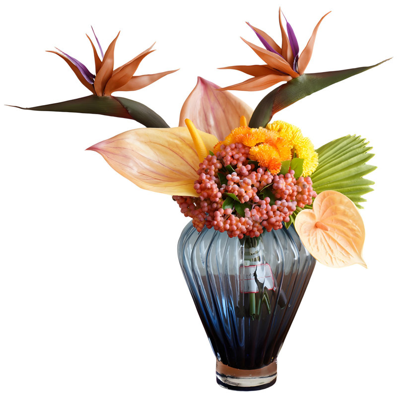 Ornements de fleurs simulées