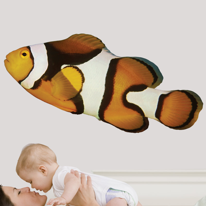 Adhésif décoratif poisson clown, H 18 po x l 36 po