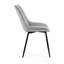 Fishersville 46cm H Tufted Velvet Upholstered Upholstered Back Side Chair in Grey