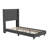 Upholstered Platform Bed with Wingback Headboard, Mattress Foundation with Slatted Supports-210624548-210624987