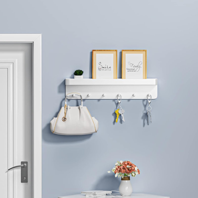 Gloriann Metal Wall Organizer, White