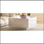 Table basse moderne carrée avec lumières DEL et plateau en verre givré-571995971