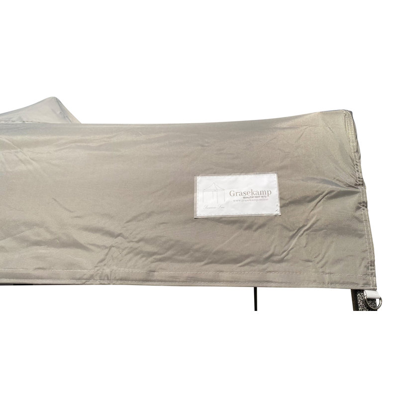 Grasekamp Polyester Replacement Canopy for Gazebo, 200cm H x 290cm W x 290cm D., Grey