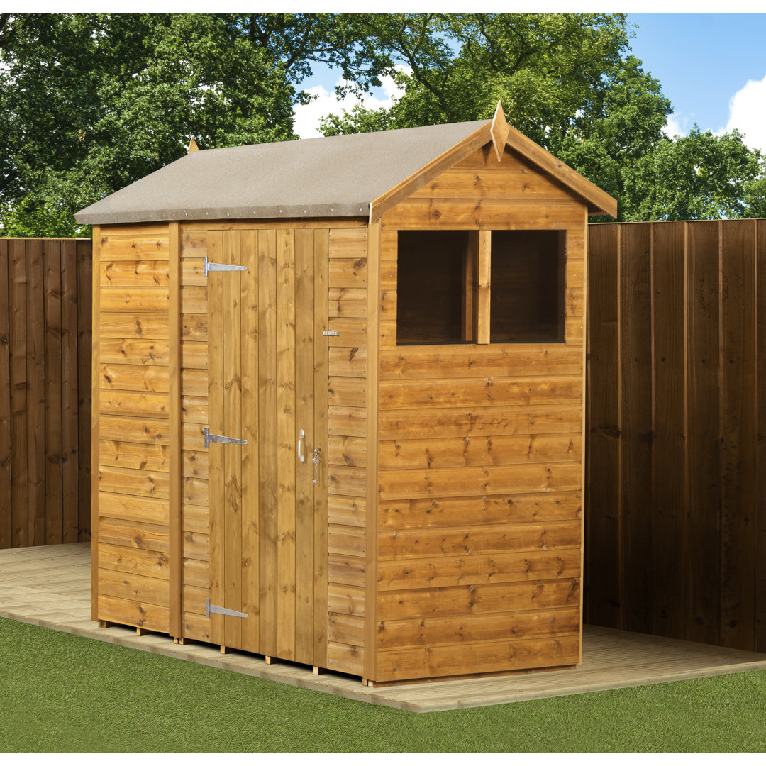 Modular Apex Garden Shed  4X6 With Windows